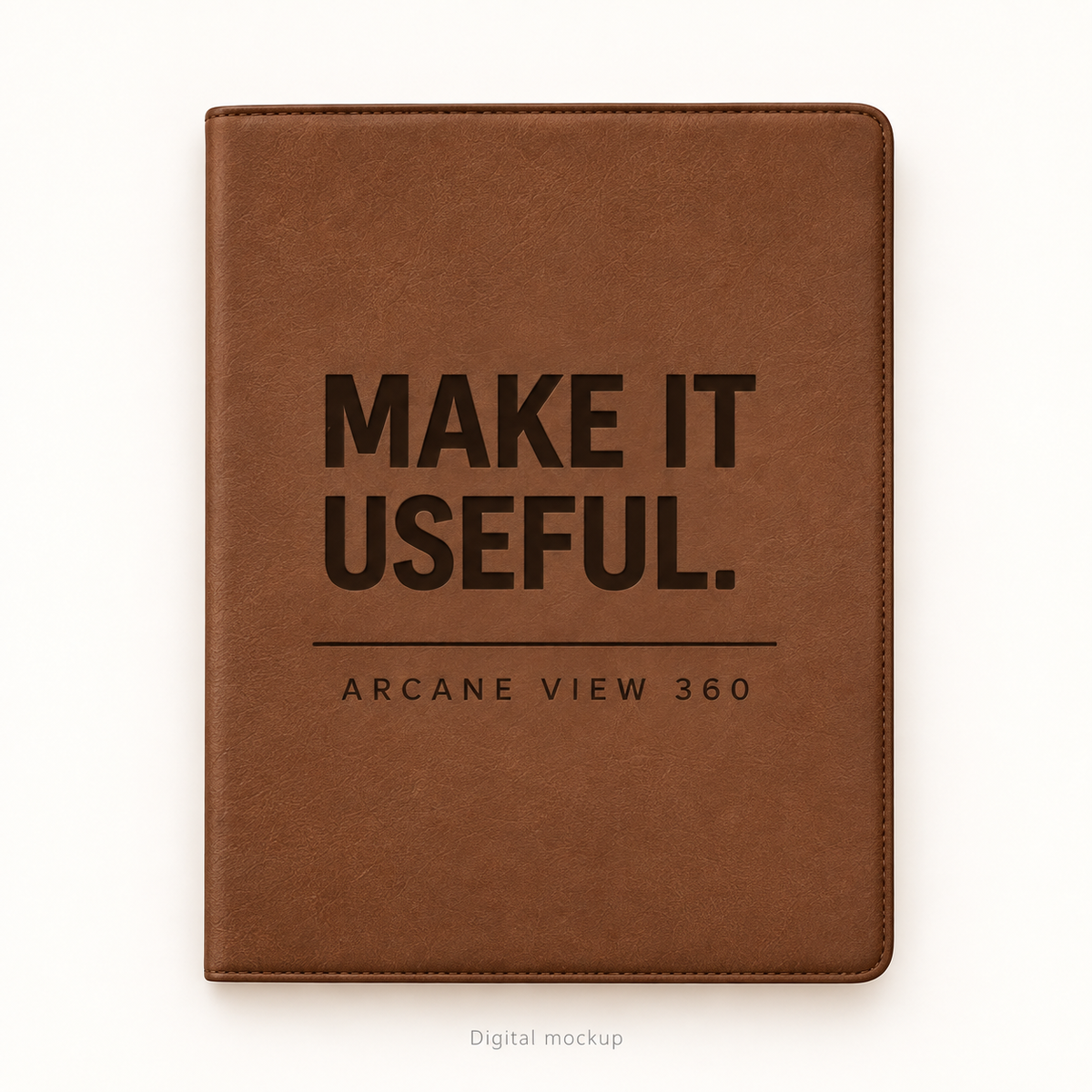 Make It Useful — Engraved Leatherette Portfolio